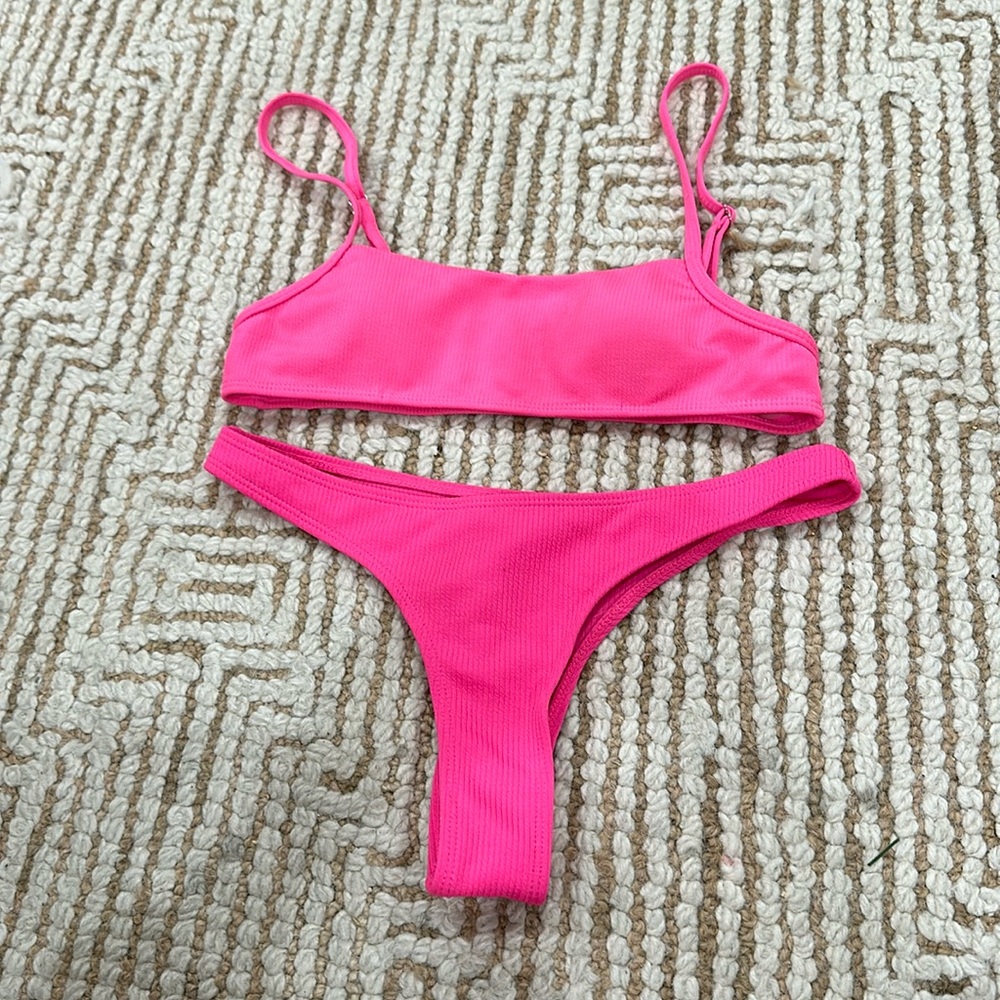 SHEIN hot pink bikini size small
